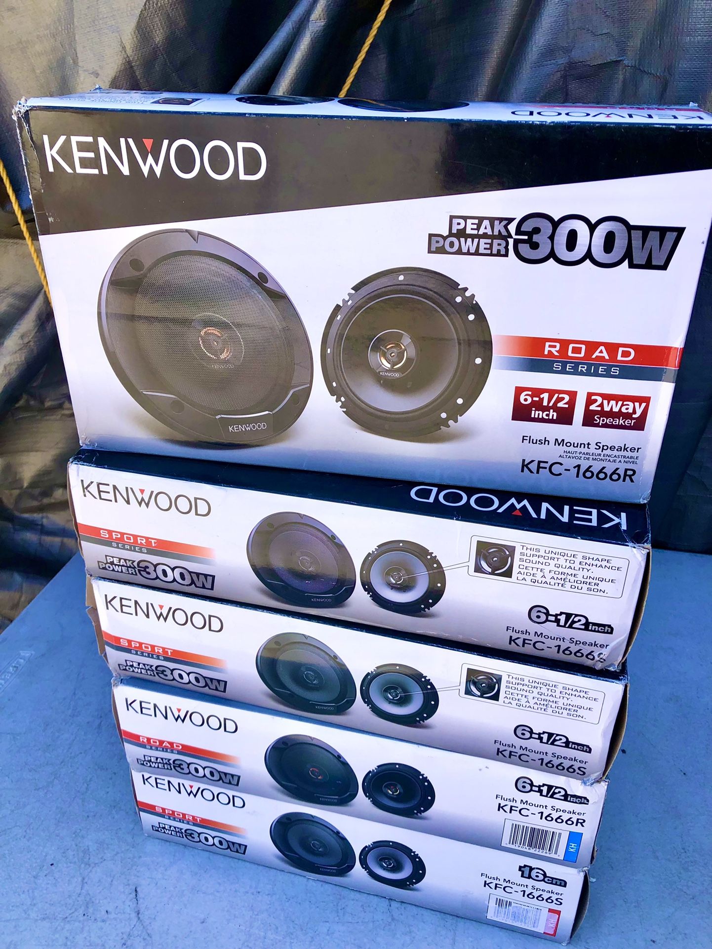 Kenwood 6-1/2 Car Audio Speakers New