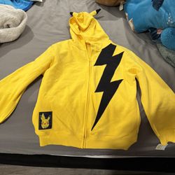 Lg  Pokemon Pikachu Hooded Sweaters  Child Large
