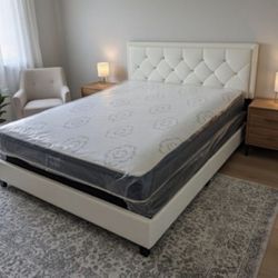 Queen Size Mattress & Box Spring – NEW, Comfortable – Frame NOT Included