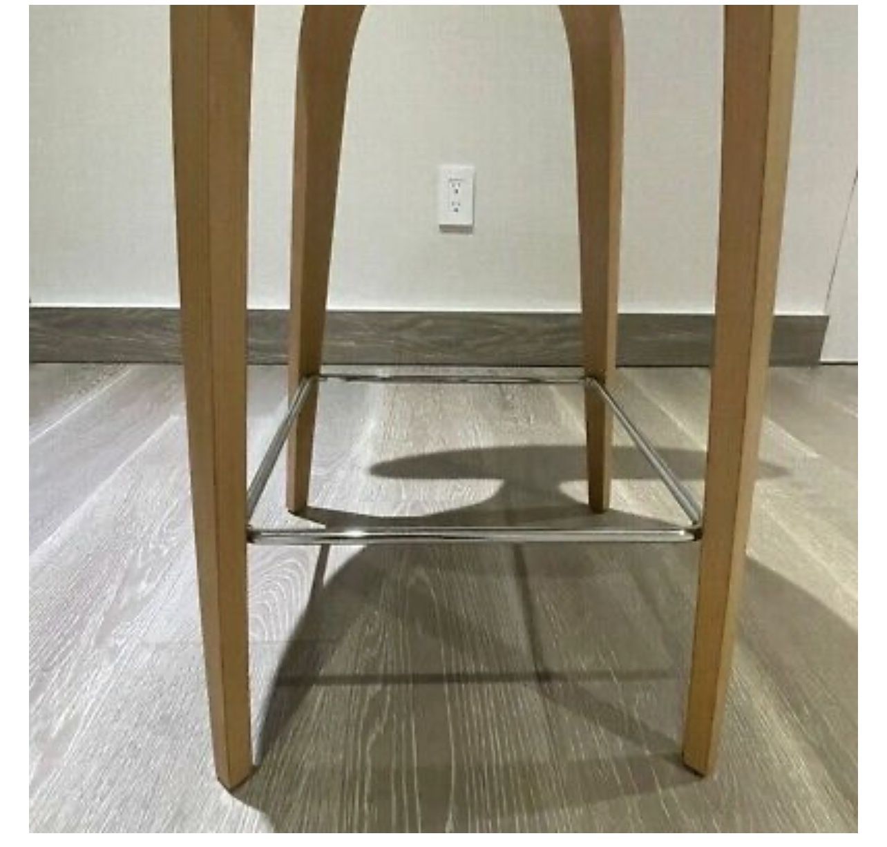 Cherner Wood Leg Stool by Norman Cherner, Counter Height, White Oak Rift Cut Furniture