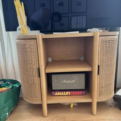 Portola Hills Caned Door Console with Shelves - Threshold™ designed with Studio McGee