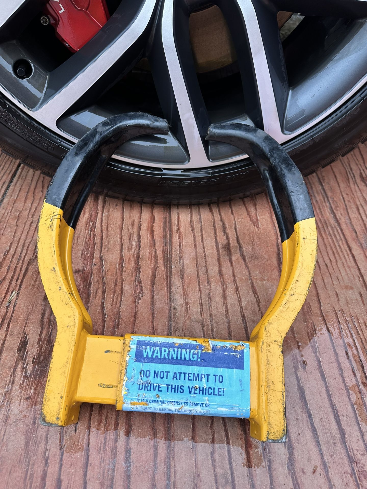 Titan Grip Wheel Lock-Heavy Duty Anti Theft Wheel Lock Clamp