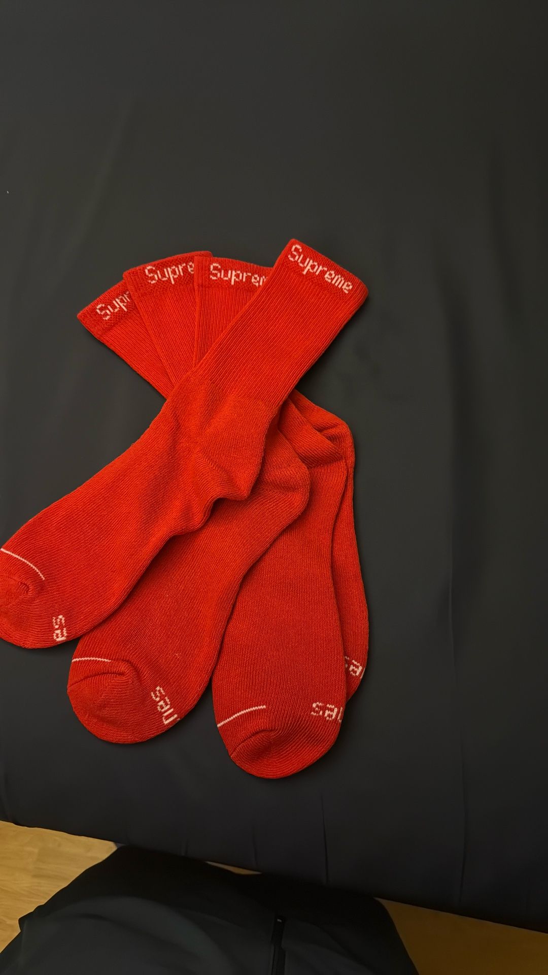 2 Pairs Of Red Supreme Socks (Sell Or Trade)
