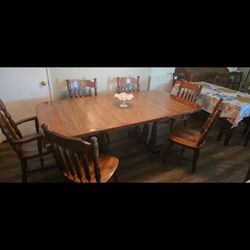Oak Dining Table And Chairs