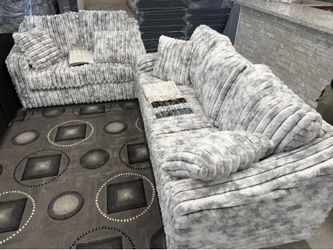 Corduroy sofa and loveseat