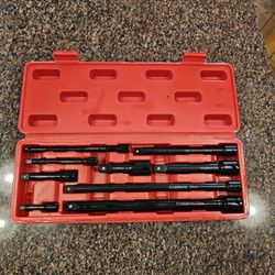 Brand new 9 pcs impact grade socket extension bar kit 1/4" 3/8" 1/2" drive 