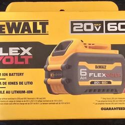 Dewalt Flexvolt 6AH Battery 