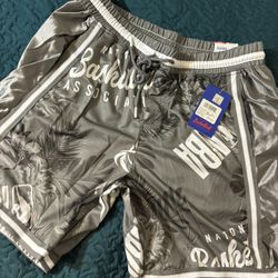 NBA/Adidas Shorts Gray/white