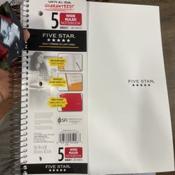 5 Subject Notebook