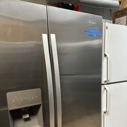 Whirlpool Refrigerator Stainless Steel($425) 