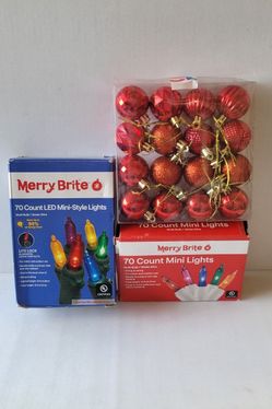 Christmas Lights & Ornaments Bundle 