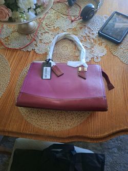 Dasein Purple Tote Purse Bag