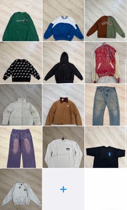 lot of clothes available for purchase