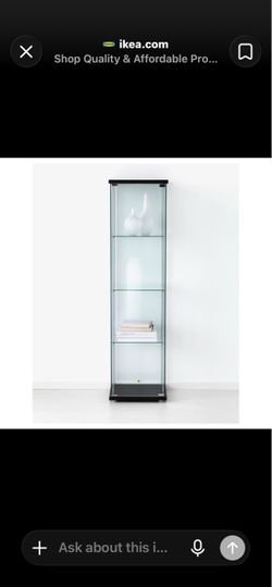 IKEA Tall Glass Display Cabinet / Curio Showcase