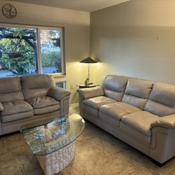 Couch Loveseat Lamp Table Set