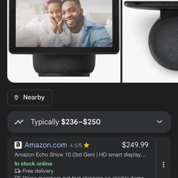 Amazon Alexa show 10’ With Sub
