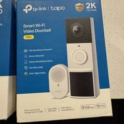 TP-Link Tapo Home Security Bundle: TC85 (3-Pack) 2K QHD Wire-Free Cameras + TDB21 2K Video Doorbell w/ Chime