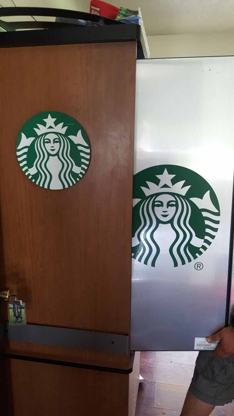 Starbucks mini fridge