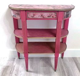 Boho Half Moon Table Console 🩷 Please Read Description  🩷See All Pictures