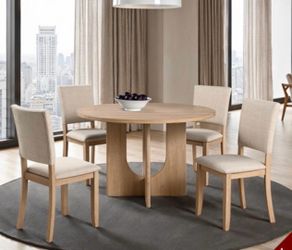 5 PC ROUND DINING TABLE SET
