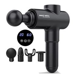Massage Gun Masssge Gun deep Tissue with 20 adjusttable speeds 4 Heads All Muscles Recover & Massage