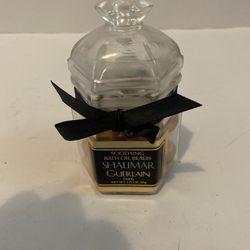 New Vintage Guerlain Shalimar Soothing Bath Oil Beads 