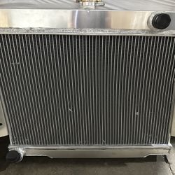 3 Row Full Aluminum Radiator Compatible with 1(contact info removed) 1(contact info removed) Jeep CJ CJ5 CJ6 CJ7