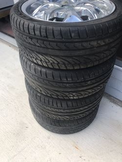 Wheel with tires