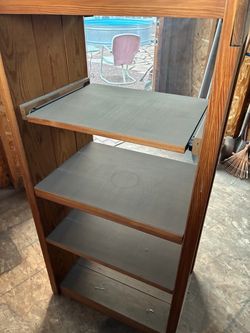 This end up entertainment center/shelves