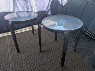 2 patio tables