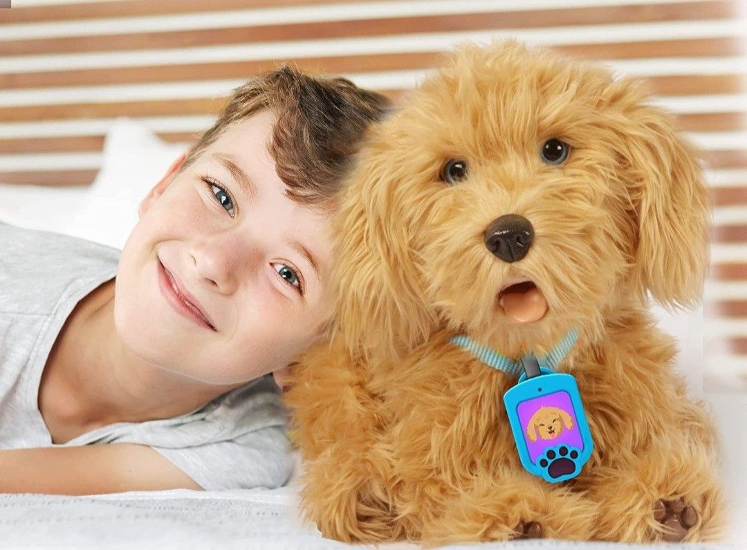 My Fuzzy Friend Moji Interactive Labradoodle - Plush Dog Toy for Boys and Girls