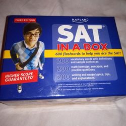 SAT IN A BOX 600 FLASHCARDS THIRD EDITION
