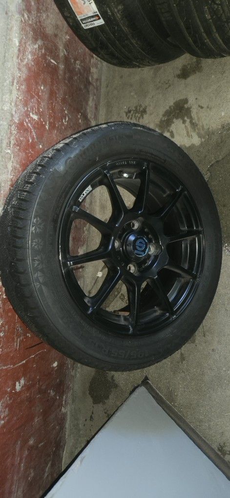 Sparco Wheels And Wimter Continental Tires