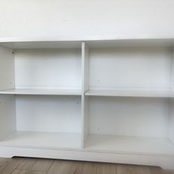 Double Wide Open Shelf Bookcase