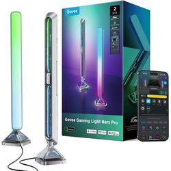 Wireless Smart Gaming Light Bars Pro, White, 2 Count