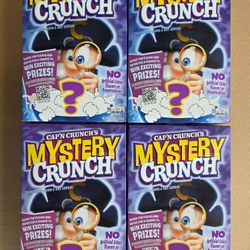 Cap'n Crunche's Mystery Crunch Limited (12.6oz) 

Sweetened Corn & Oat cereal 

(4 boxes)
