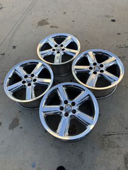 2003-2004 Mercury Marauder 18x8 Chrome Wheels Set of 4 w/ Center Caps 5x114.3