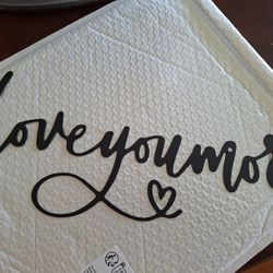 Metal Sign "Love You More"