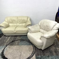 Couch Set Free Delivery Leather Sofa Loveseat Chair 