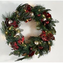 Simply Stunning Wreath 24” With LED