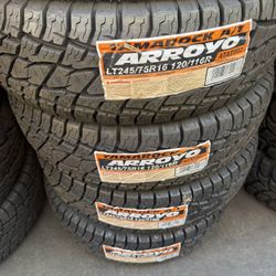 LT 245/75/16 Arroyo AT Free Mount And Balance Included