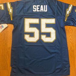 Junior Seau #55 Chargers Navy Jersey