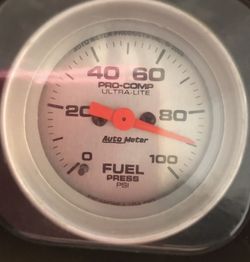 NEW IN BOX Auto Meter Fuel Pressure Gauge 4363