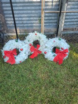 Christmas wreaths- six of them total