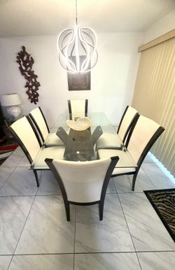 Dining table with 6 chairs