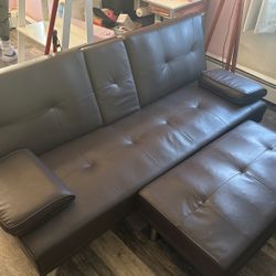 Coffee Leather Futons 