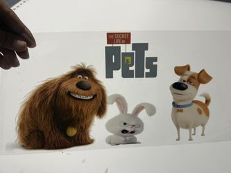 Secret Life Of Pets Max Snowball Duke UV Sticker