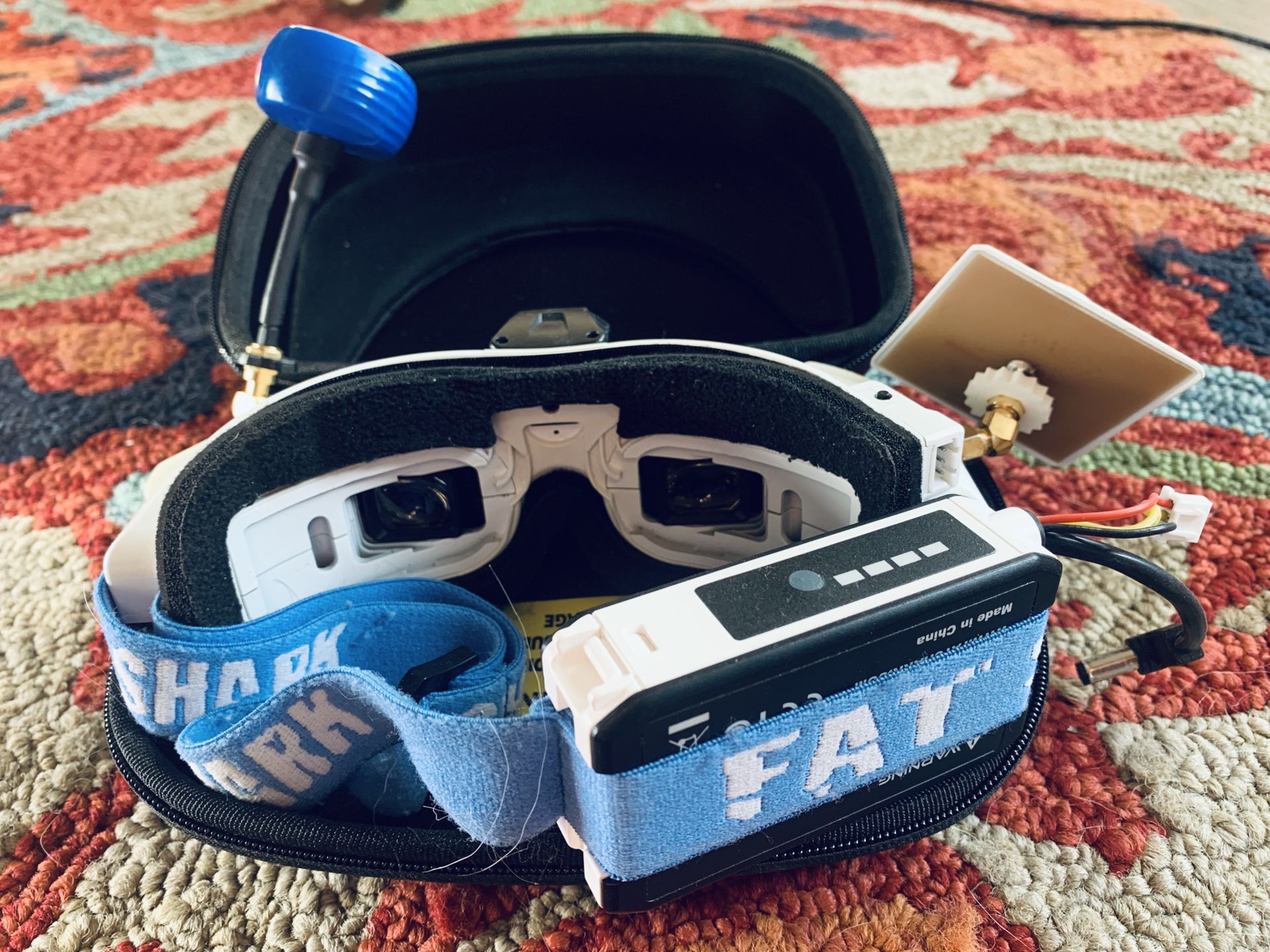 Fat Shark FPV Goggles + La Forge diversity module, comes with extra batteries