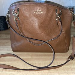 Brown Leather Coach Satchel
