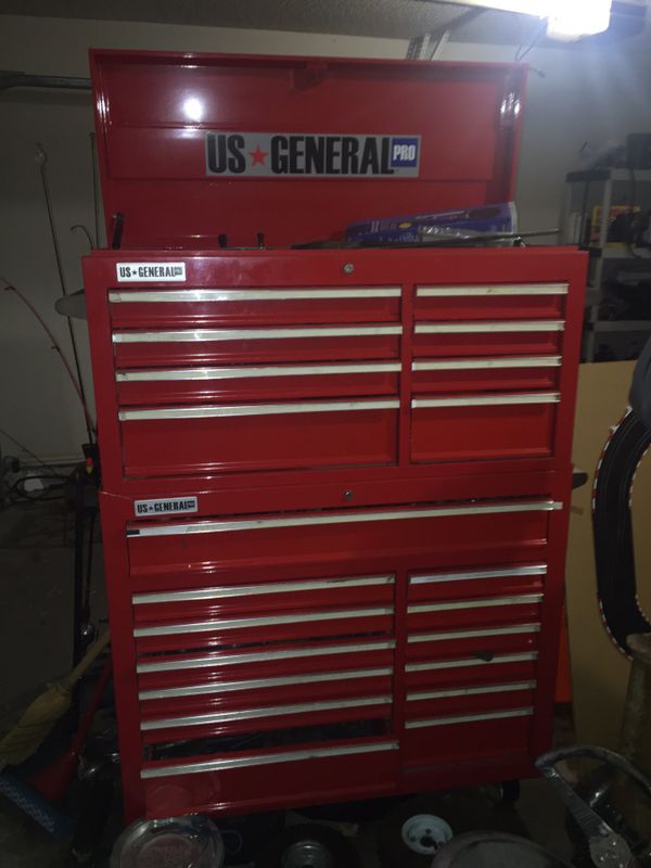 US GENERAL PRO TOOL BOX (WITH TOOLS INSIDE) for Sale in Arlington, TX